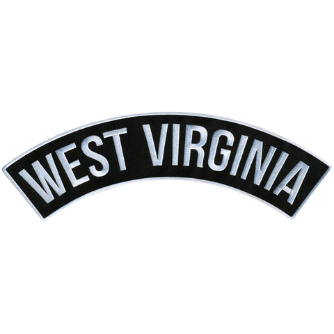Hot Leathers West Virginia 12” X 3” Top Rocker Patch