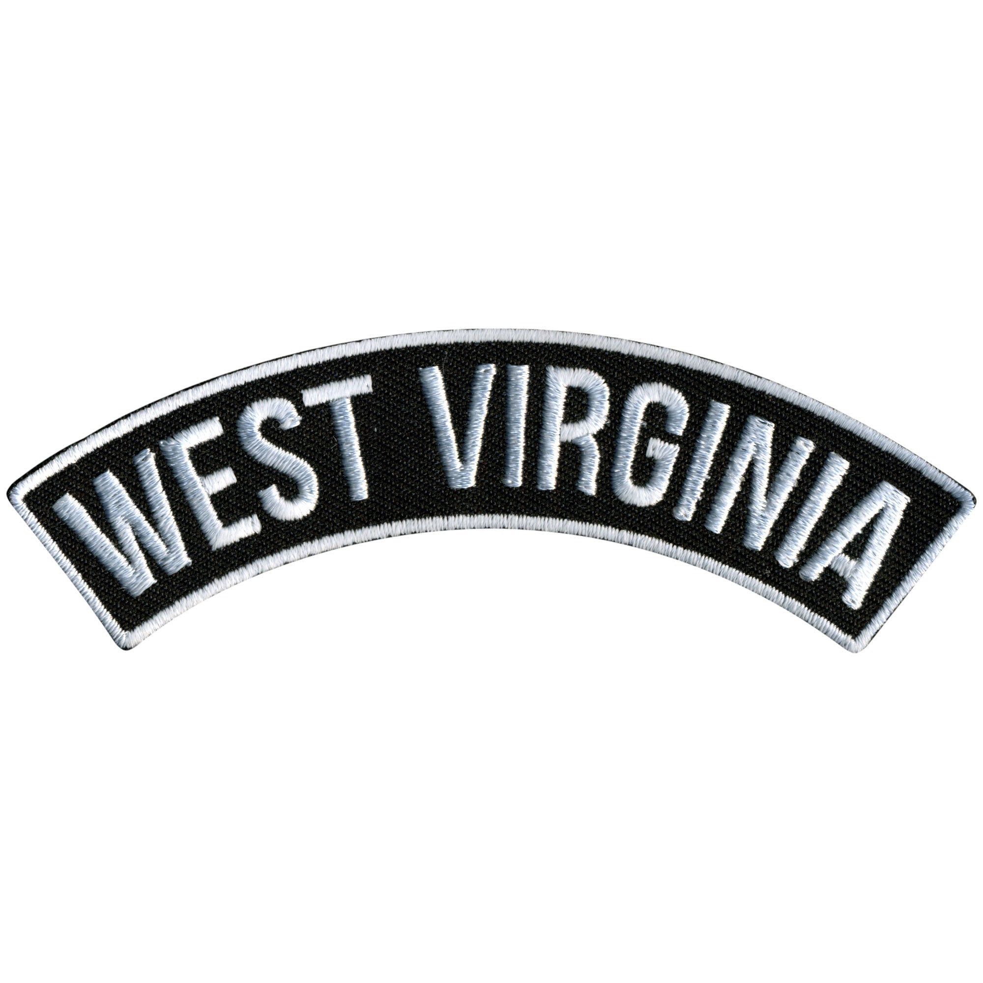 Hot Leathers West Virginia 4” X 1” Top Rocker Patch