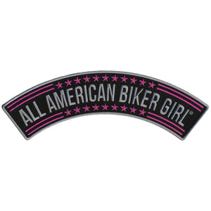 Hot Leathers All American Biker Girl 10” X 2” Top Rocker Patch