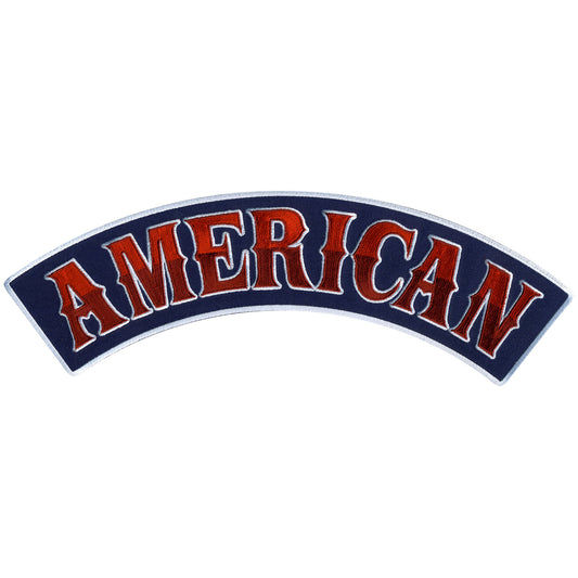 Hot Leathers American 12” X 3” Top Rocker Patch
