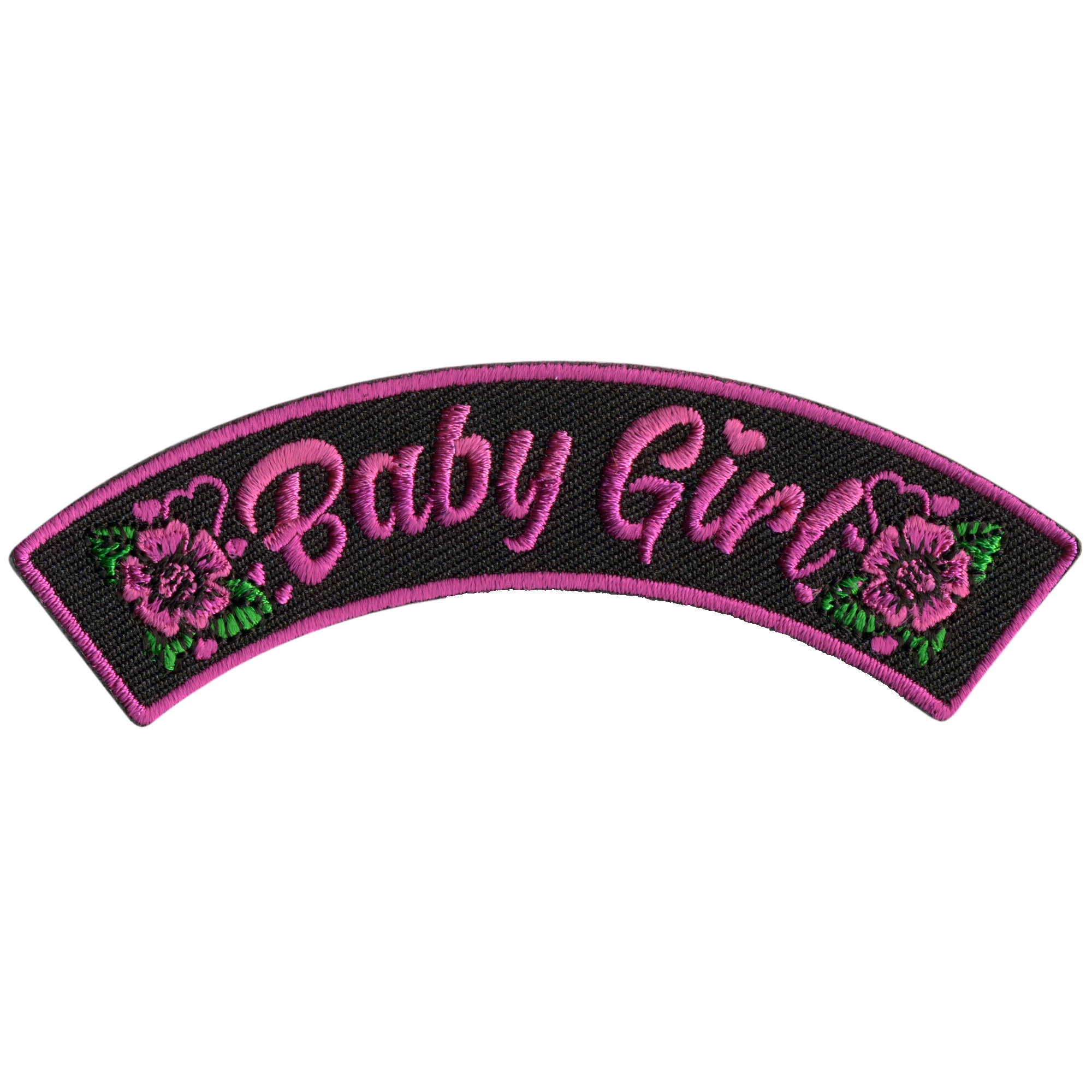Hot Leathers Baby Girl 4” X 1” Top Rocker Patch