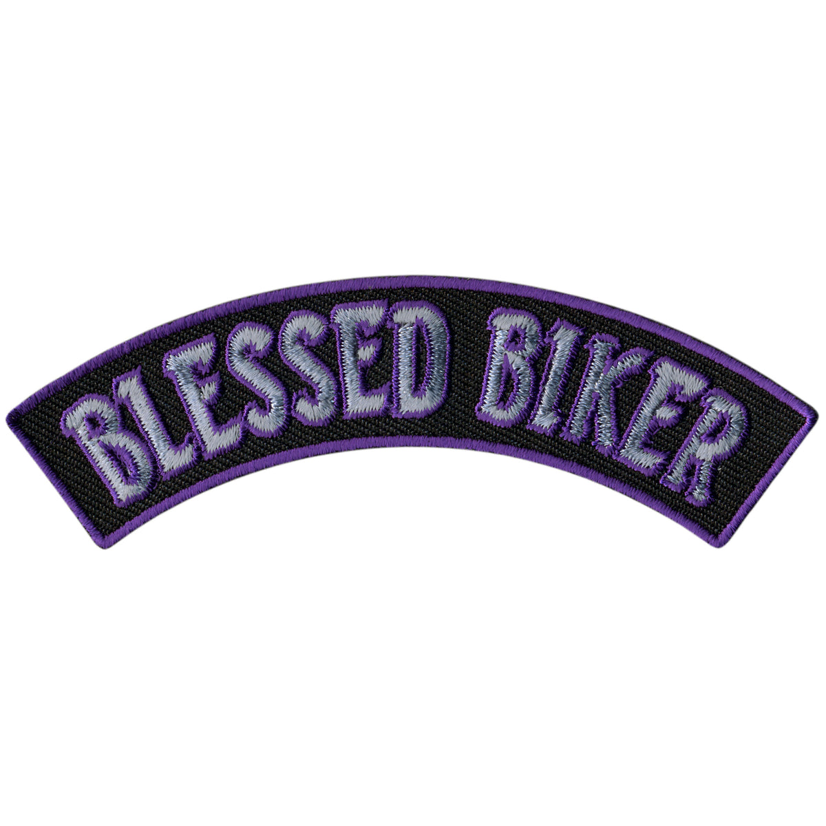 Hot Leathers Blessed Biker 4” X 1” Top Rocker Patch