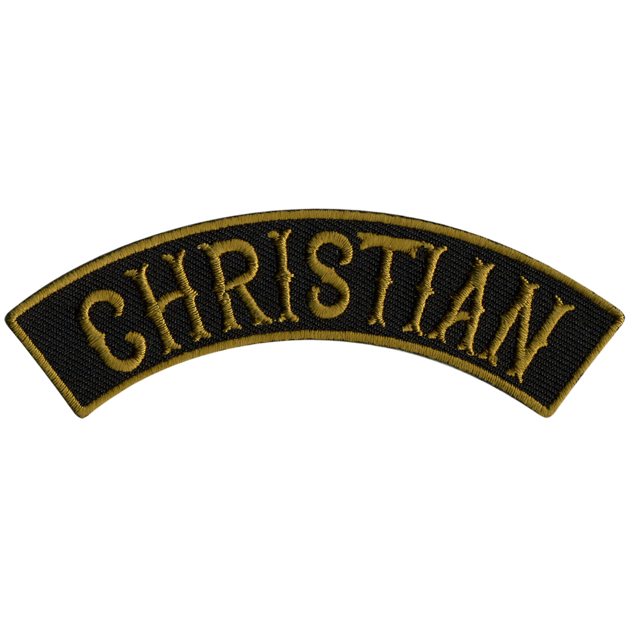 Hot Leathers Christian 4” X 1” Top Rocker Patch