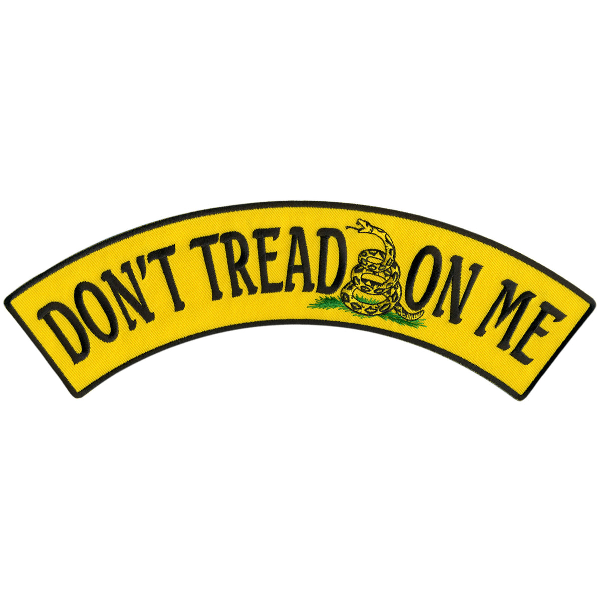 Hot Leathers Don't Tread On Me 12” X 3” Top Rocker Patch