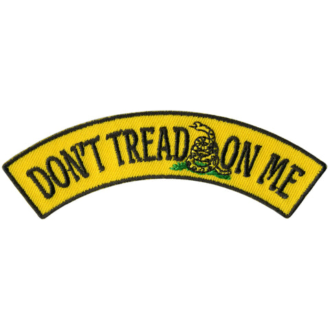 Hot Leathers Don't Tread On Me 4” X 1” Top Rocker Patch