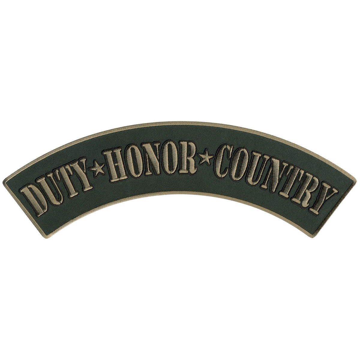 Hot Leathers Duty Honor Country 12” X 3” Top Rocker Patch