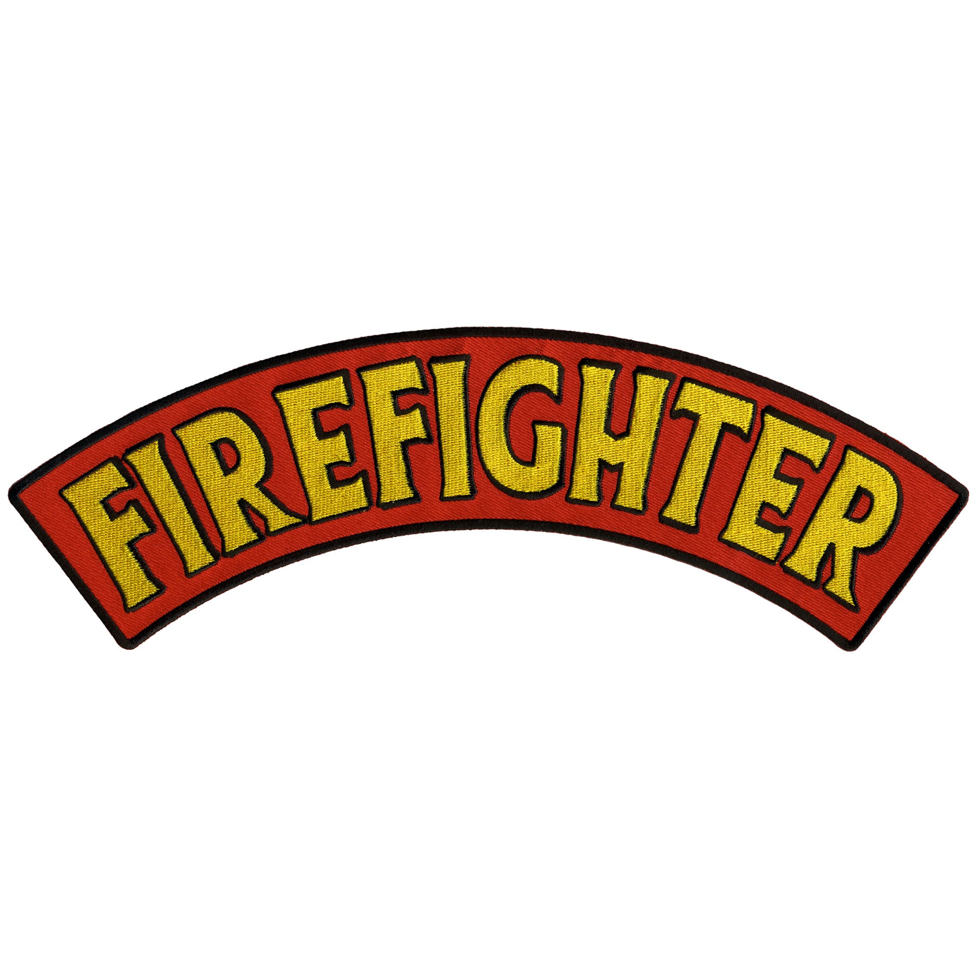 Hot Leathers Firefighter 12” X 3” Top Rocker Patch