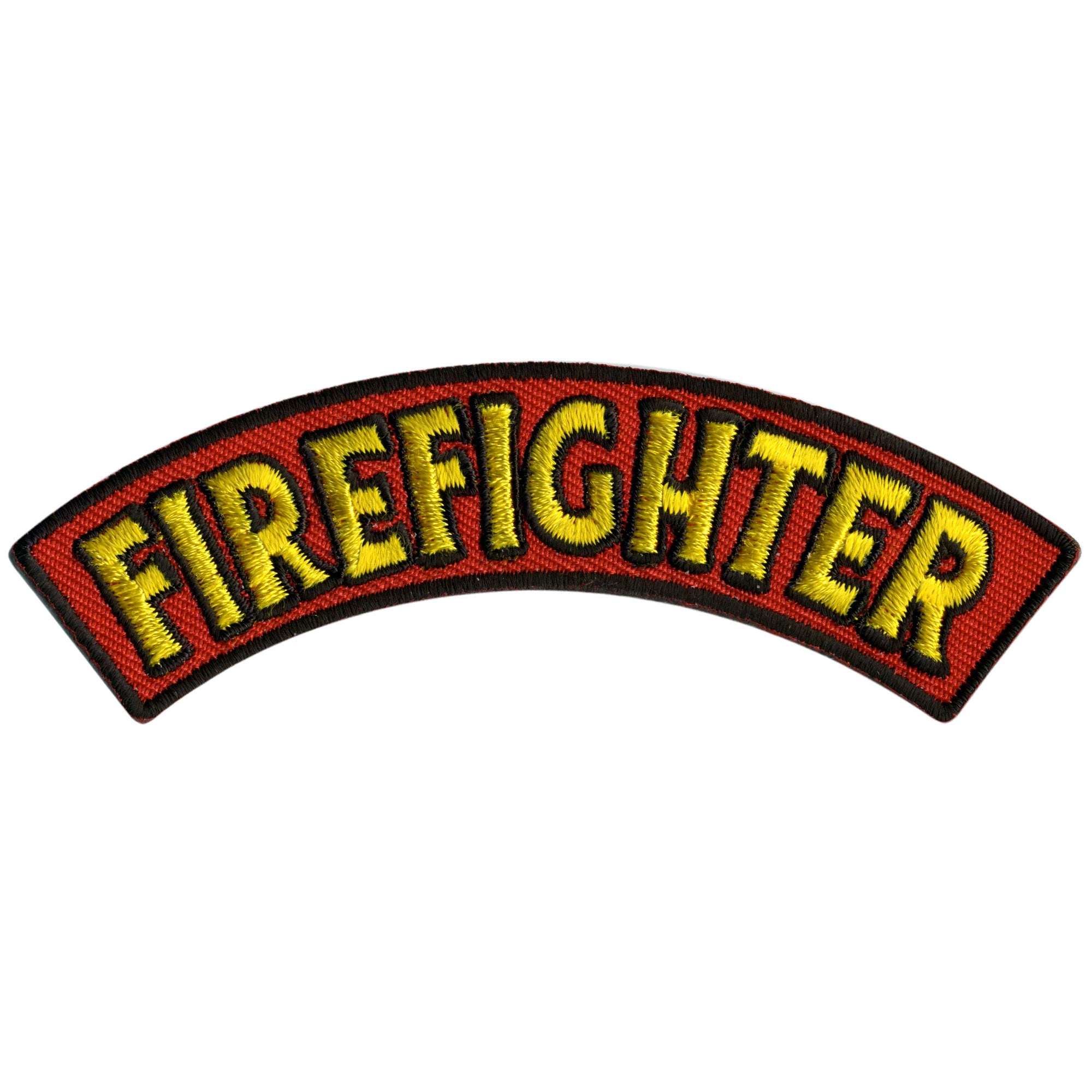 Hot Leathers Firefighter 4” X 1” Top Rocker Patch
