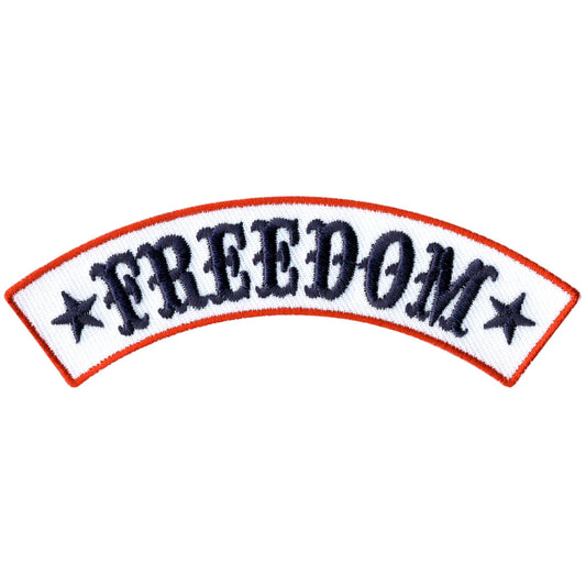 Hot Leathers Freedom 12” X 3” Top Rocker Patch