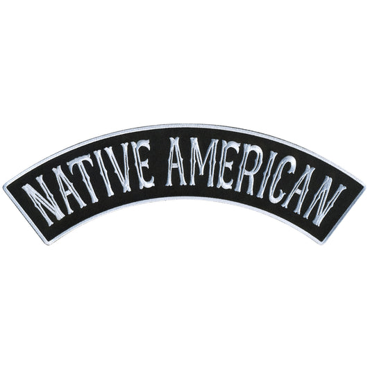 Hot Leathers Native American 12” X 3” Top Rocker Patch