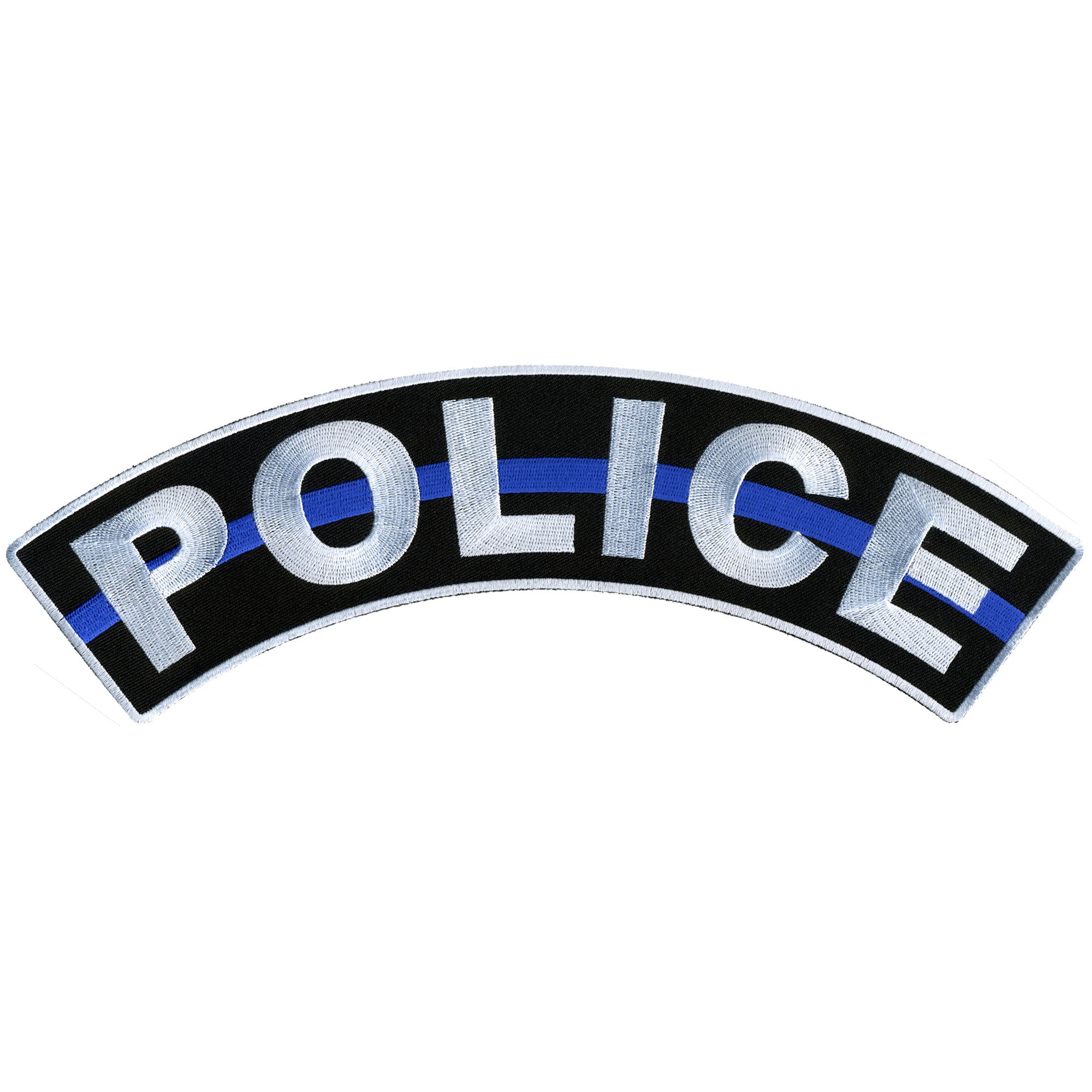 Hot Leathers Police 12” X 3” Top Rocker Patch