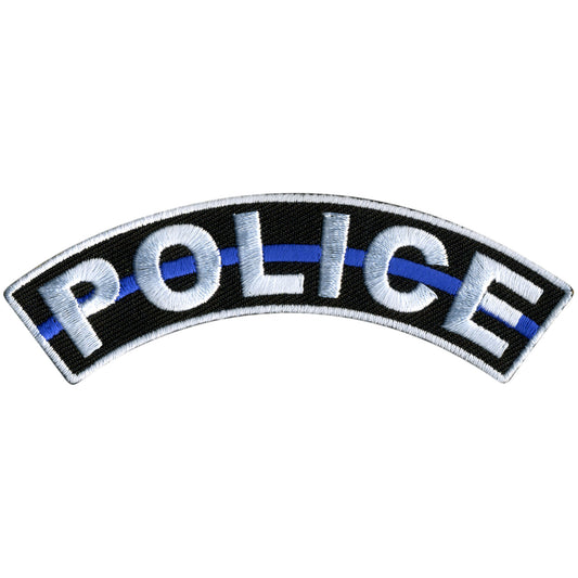Hot Leathers Police 4” X 1” Top Rocker Patch