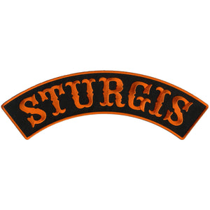 Hot Leathers PPM4155 Sturgis 12” X 3” Top Rocker Patch