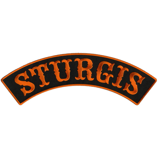 Hot Leathers PPM4155 Sturgis 12” X 3” Top Rocker Patch