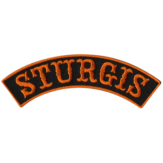 Hot Leathers Sturgis 4” X 1” Top Rocker Patch