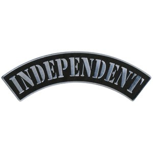 Hot Leathers Independent 12” X 3” Top Rocker Patch
