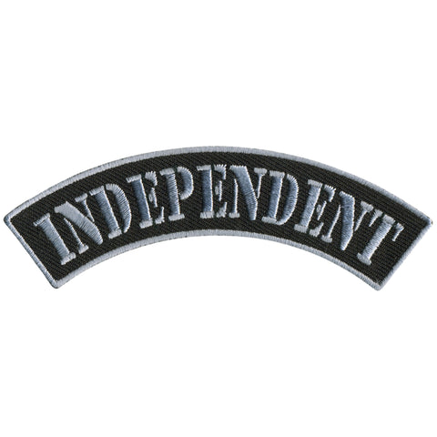 Hot Leathers Independent 4” X 1” Top Rocker Patch