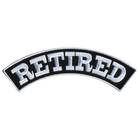 Hot Leathers Retired 4” X 1” Top Rocker Patch