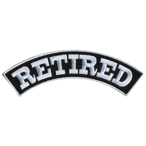 Hot Leathers Retired 4” X 1” Top Rocker Patch
