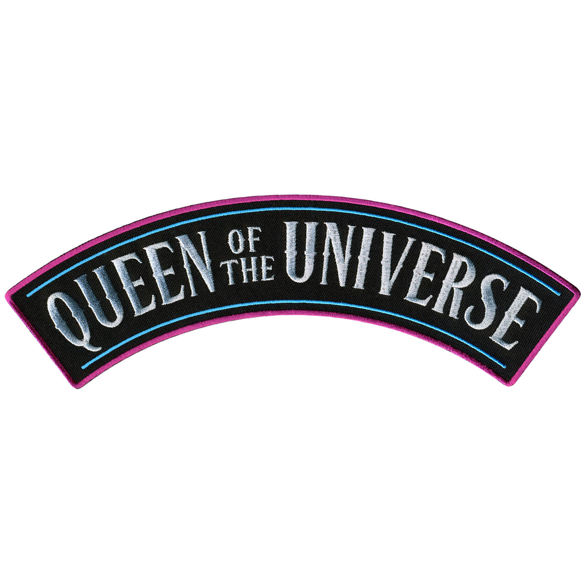 Hot Leathers Queen Of The Universe 10" X 2" Top Rocker Patch