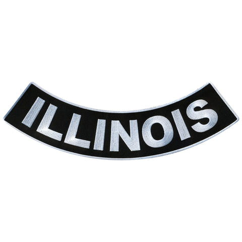 Hot Leathers Illinois 12” X 3” Bottom Rocker Patch