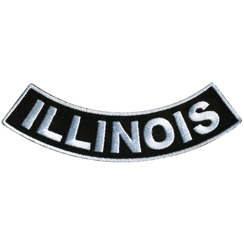 Hot Leathers Illinois 4” X 1” Bottom Rocker Patch