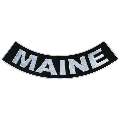 Hot Leathers Maine 12” X 3” Bottom Rocker Patch