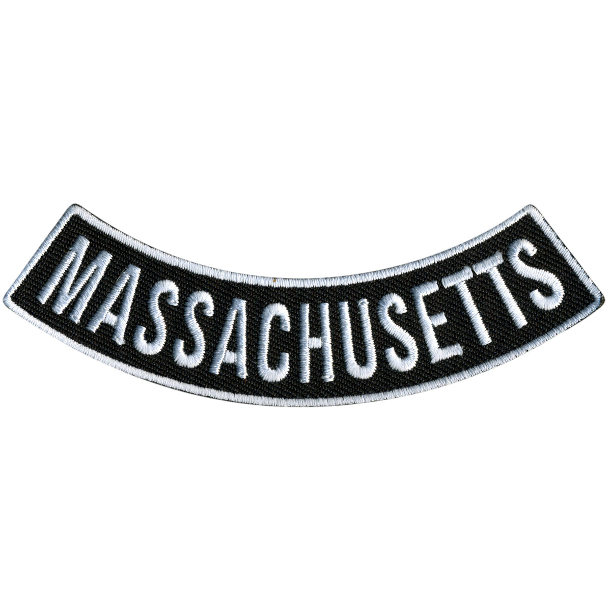 Hot Leathers Massachusetts 4” X 1” Bottom Rocker Patch