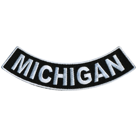 Hot Leathers Michigan 4” X 1” Bottom Rocker Patch