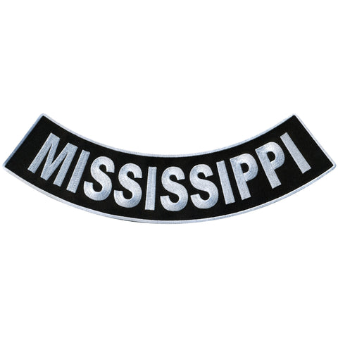 Hot Leathers Mississippi 12” X 3” Bottom Rocker Patch