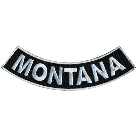 Hot Leathers Montana 4” X 1” Bottom Rocker Patch