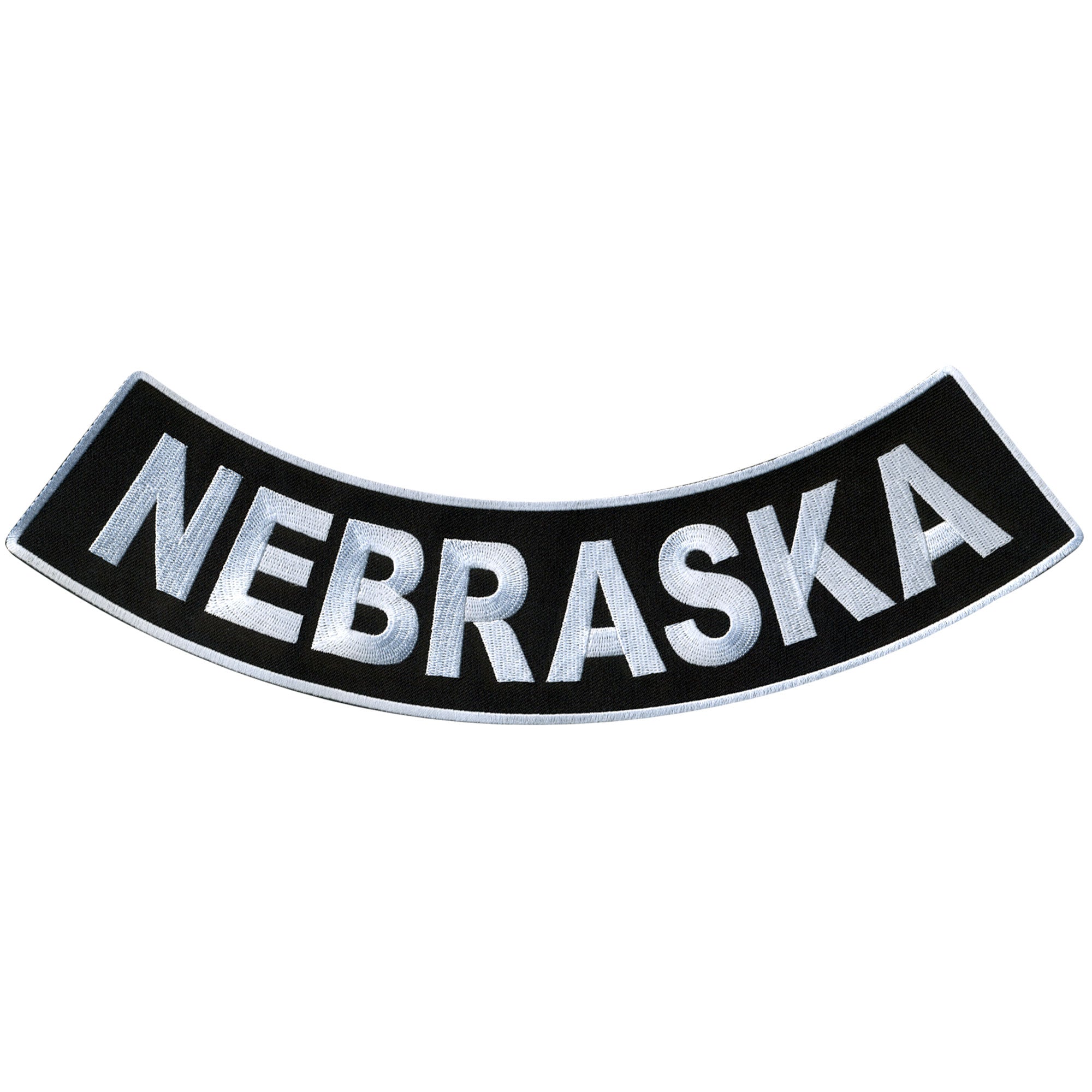 Hot Leathers Nebraska 12” X 3” Bottom Rocker Patch