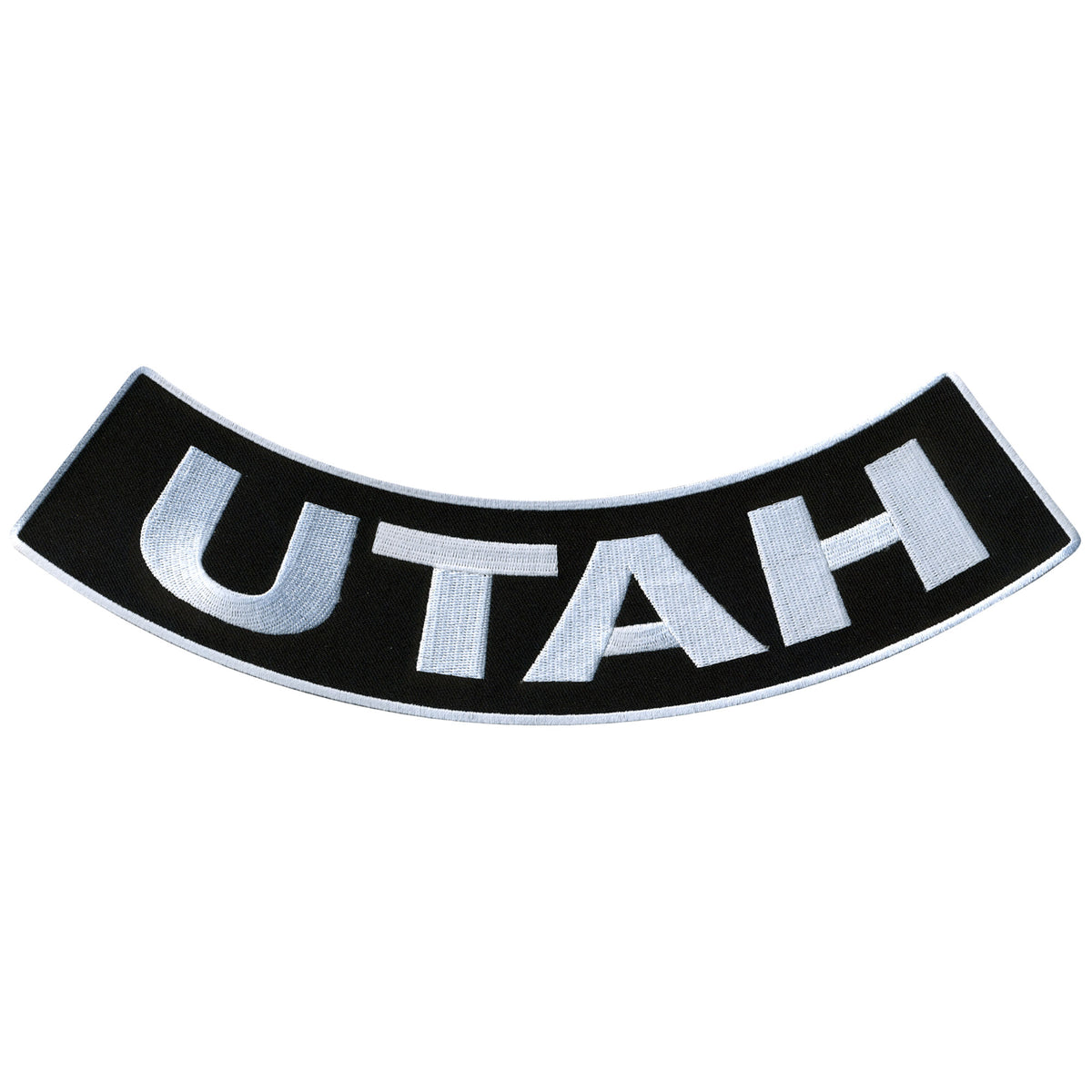 Hot Leathers Utah 12” X 3” Bottom Rocker Patch