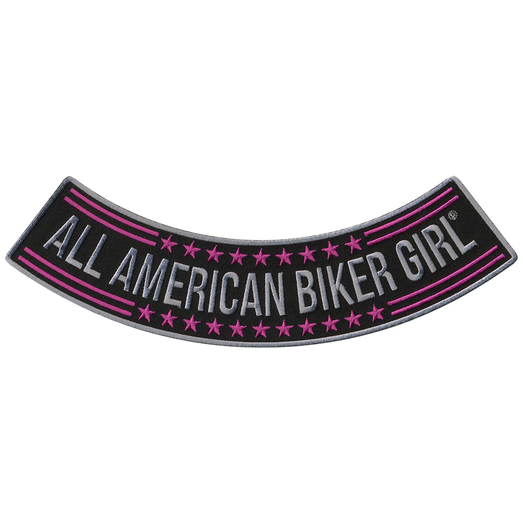 Hot Leathers All American Biker Girl 10” X 2” Bottom Rocker Patch