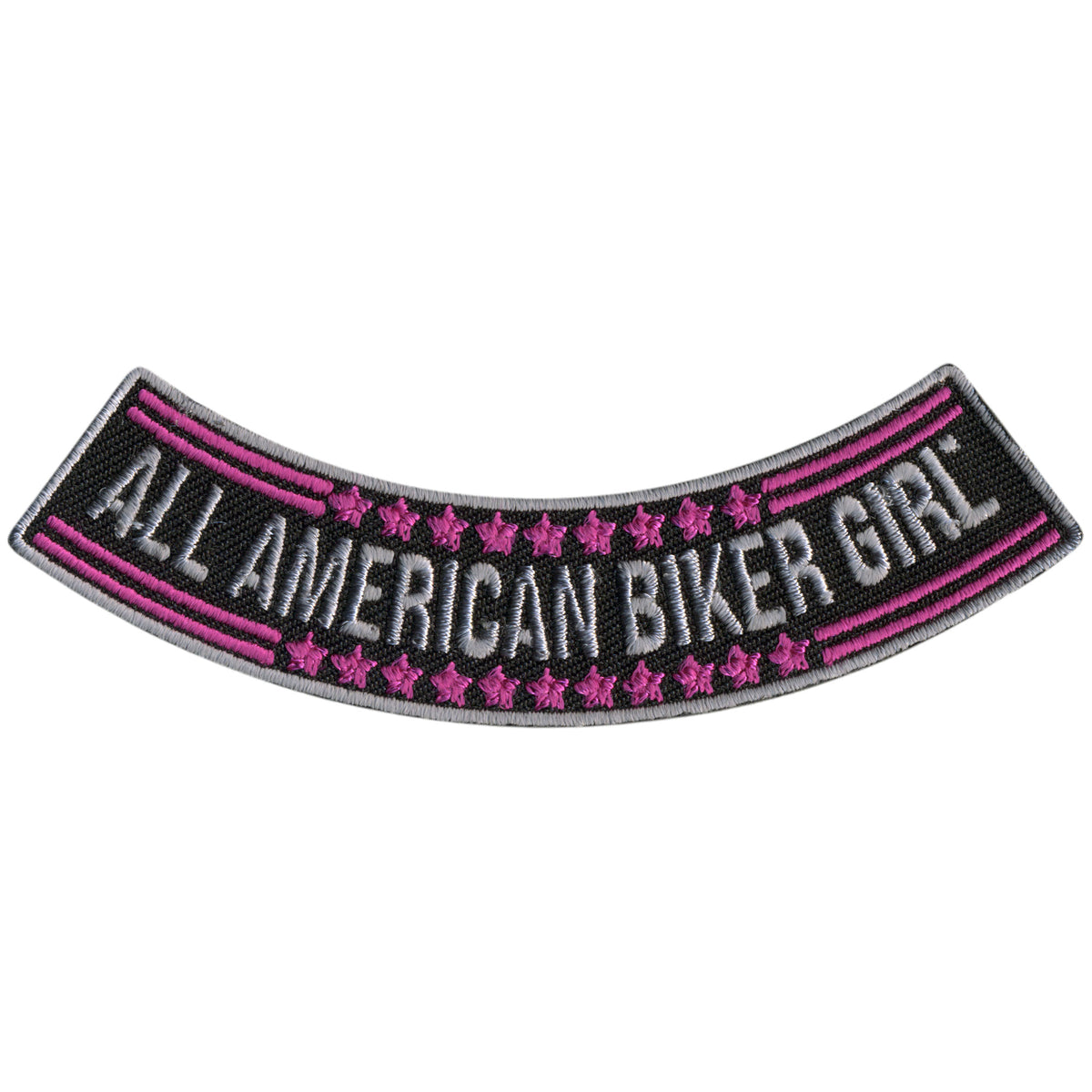 Hot Leathers All American Biker Girl 4” X 1” Bottom Rocker Patch