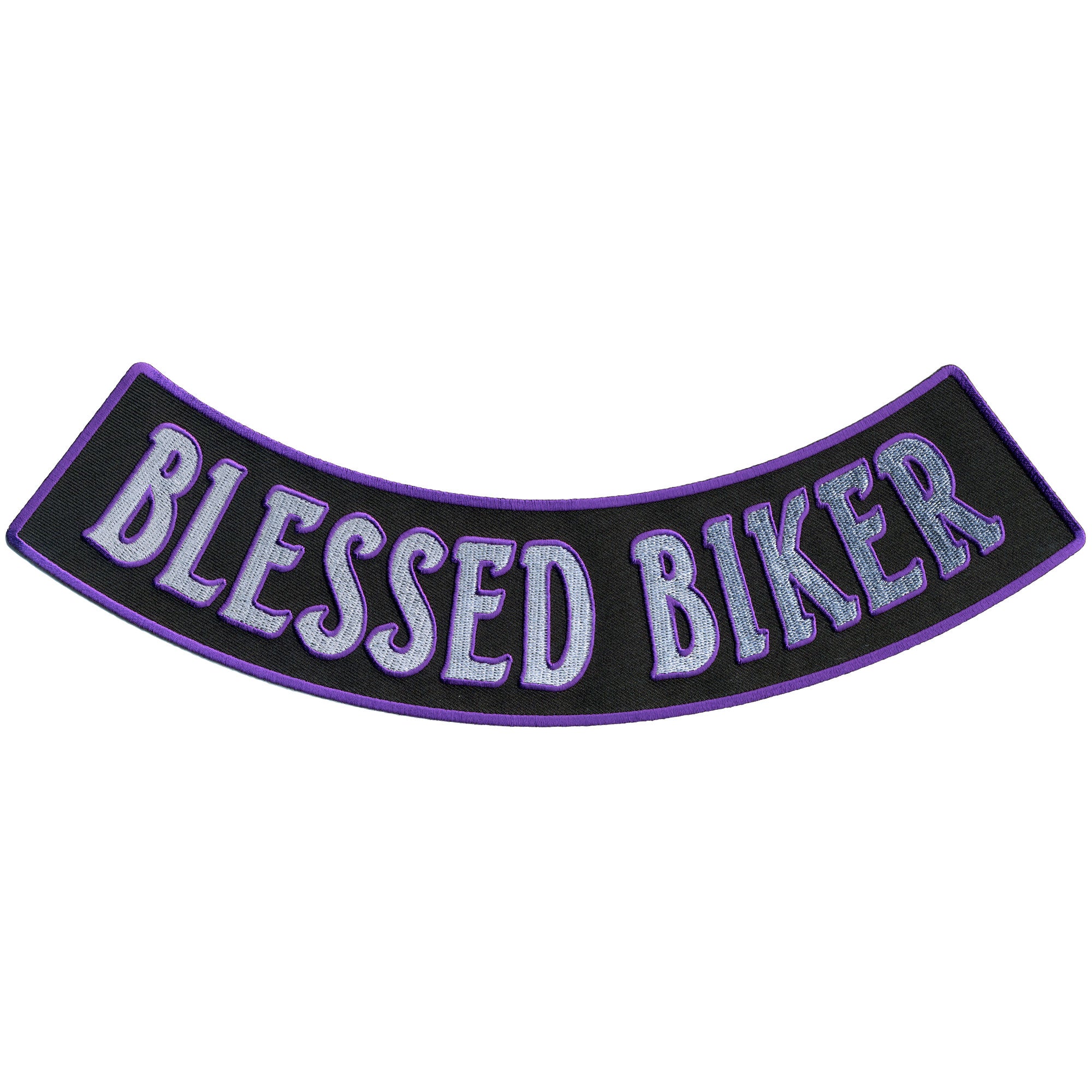 Hot Leathers Blessed Biker 12” X 3” Bottom Rocker Patch