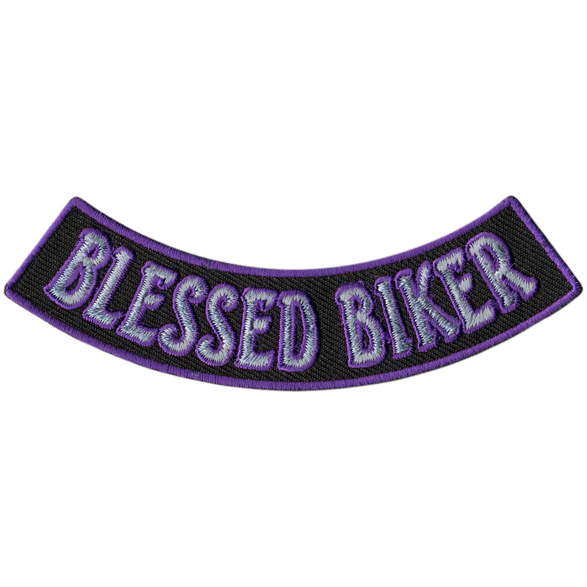 Hot Leathers Blessed Biker 4” X 1” Bottom Rocker Patch