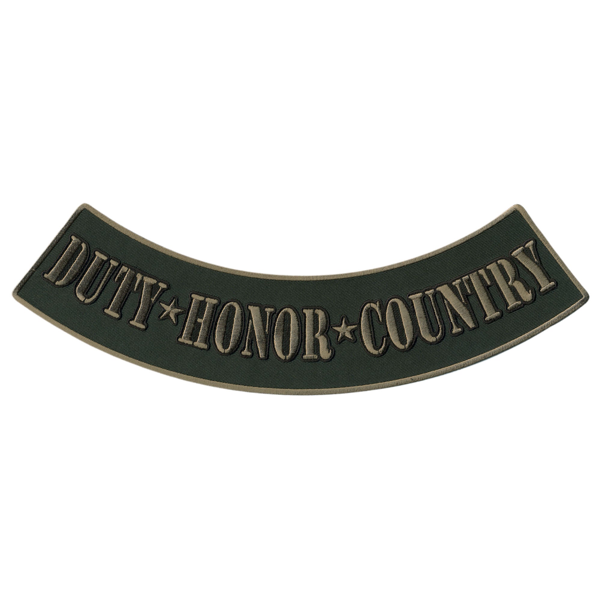 Hot Leathers Duty Honor Country 12” X 3” Bottom Rocker Patch