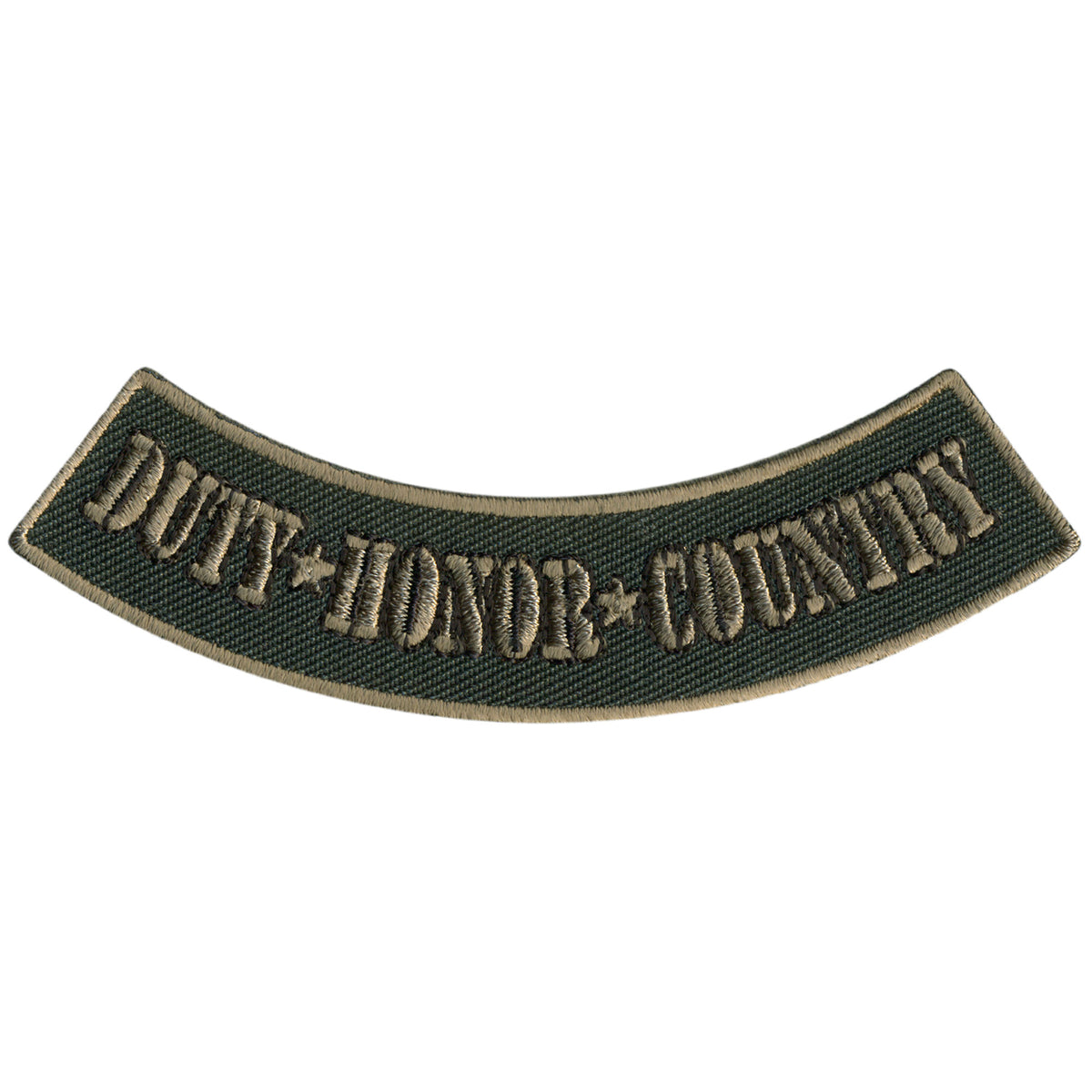 Hot Leathers Duty Honor Country 4” X 1” Bottom Rocker Patch