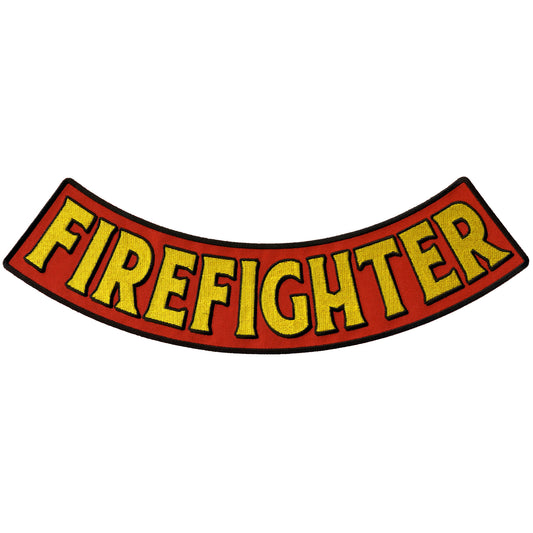 Hot Leathers Firefighter 12” X 3” Bottom Rocker Patch