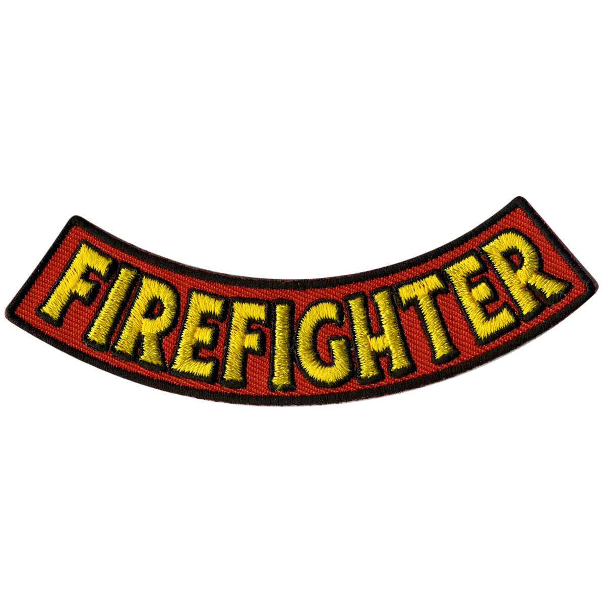 Hot Leathers Firefighter 4” X 1” Bottom Rocker Patch