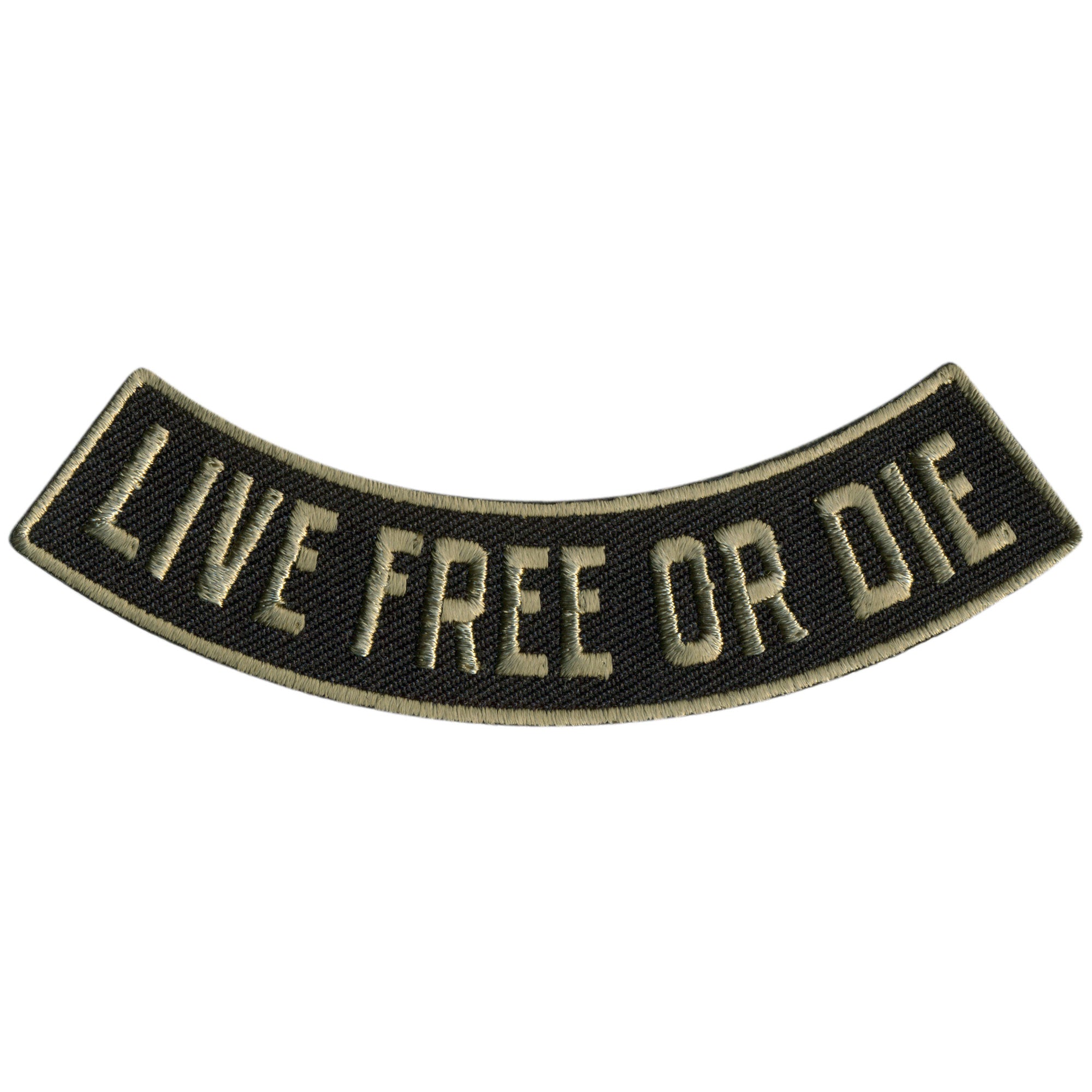 Hot Leathers Live Free Or Die 4” X 1” Bottom Rocker Patch