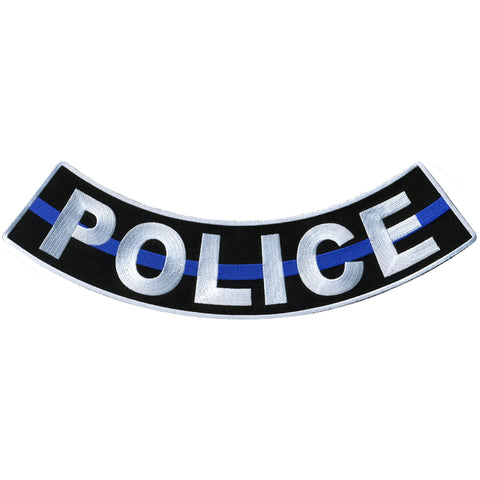 Hot Leathers Police 12” X 3” Bottom Rocker Patch