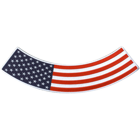 Hot Leathers American Flag 12” X 3” Bottom Rocker Patch