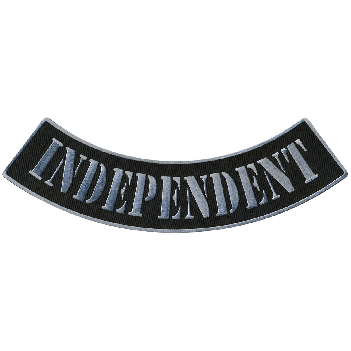 Hot Leathers Independent 12” X 3” Bottom Rocker Patch