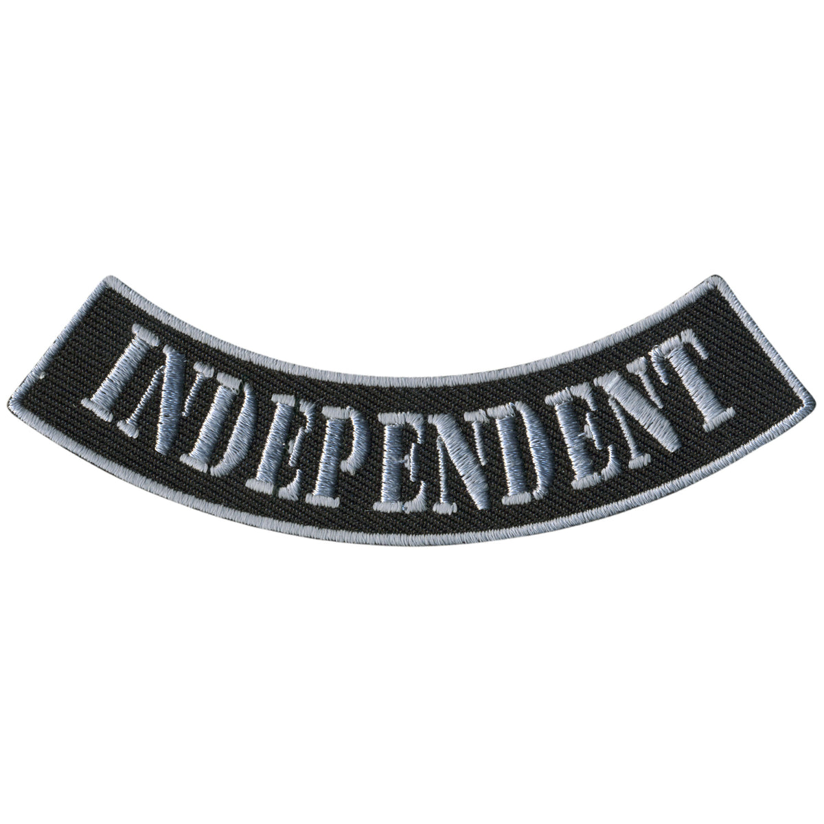 Hot Leathers Independent 4” X 1” Bottom Rocker Patch