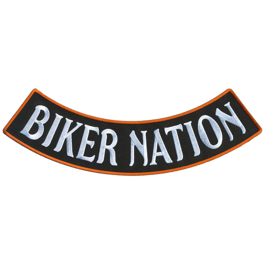 Hot Leathers Biker Nation 12” X 3” Bottom Rocker Patch