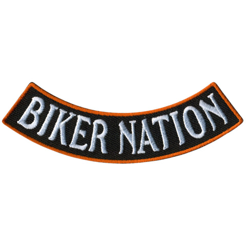 Hot Leathers Biker Nation 4” X 1” Bottom Rocker Patch