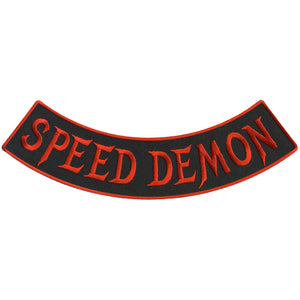 Hot Leathers Speed Demon 12” X 3” Bottom Rocker Patch
