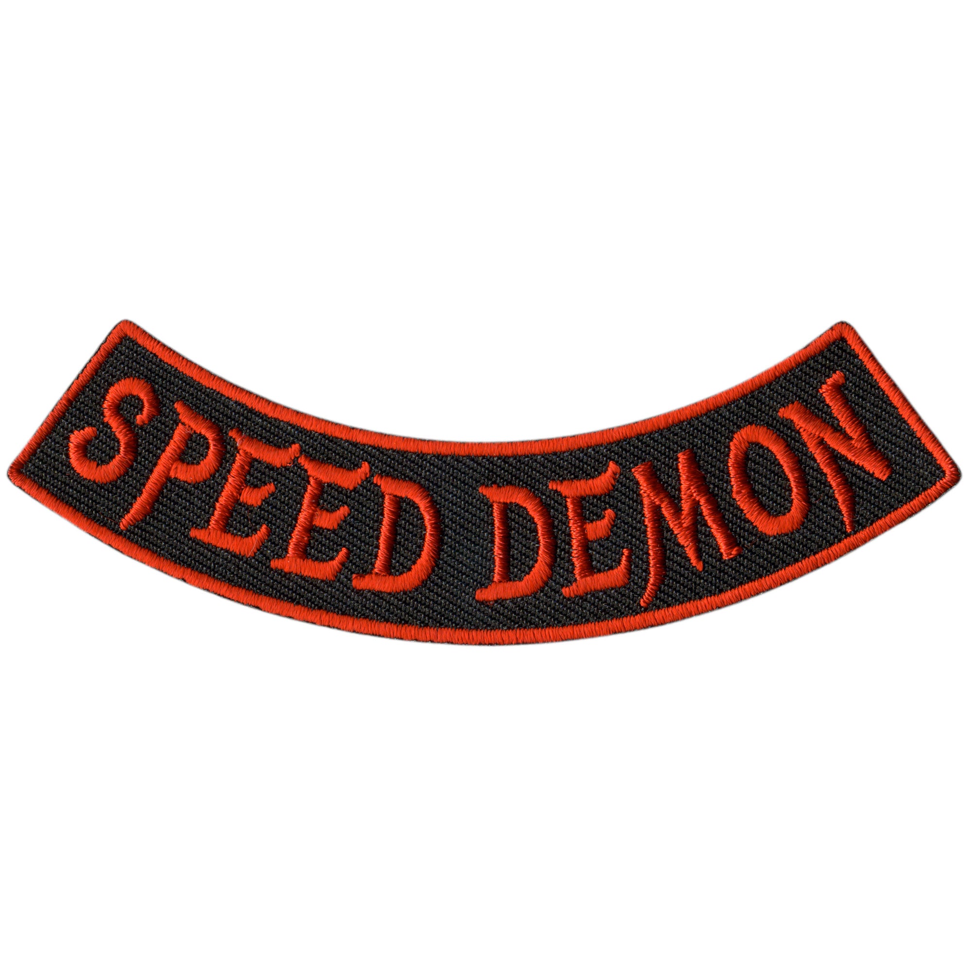 Hot Leathers Speed Demon 4” X 1” Bottom Rocker Patch